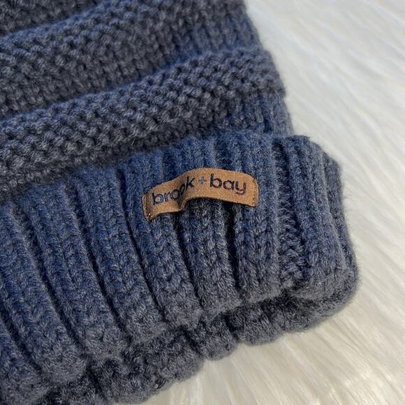 Brook + Bay Blue Slouchy Cable Knit Hat - Picture 2 of 4